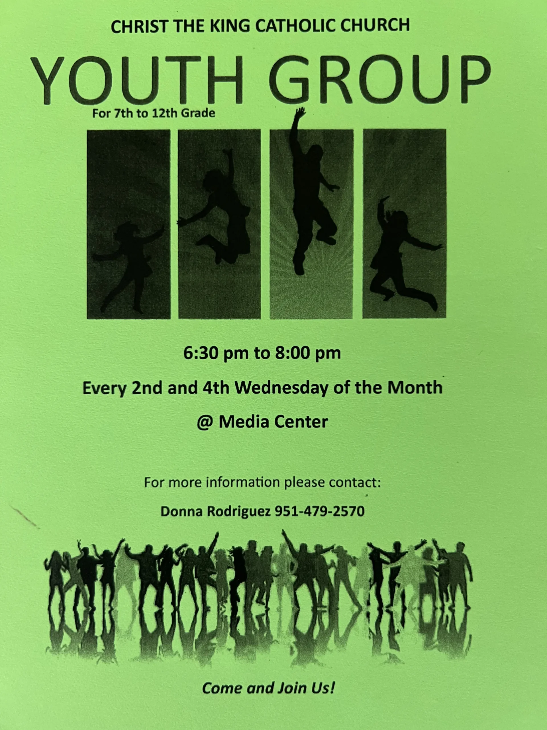 Youth group poster